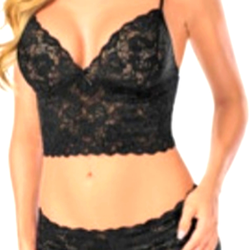 Size medium brand new lacy tank top n matching panties